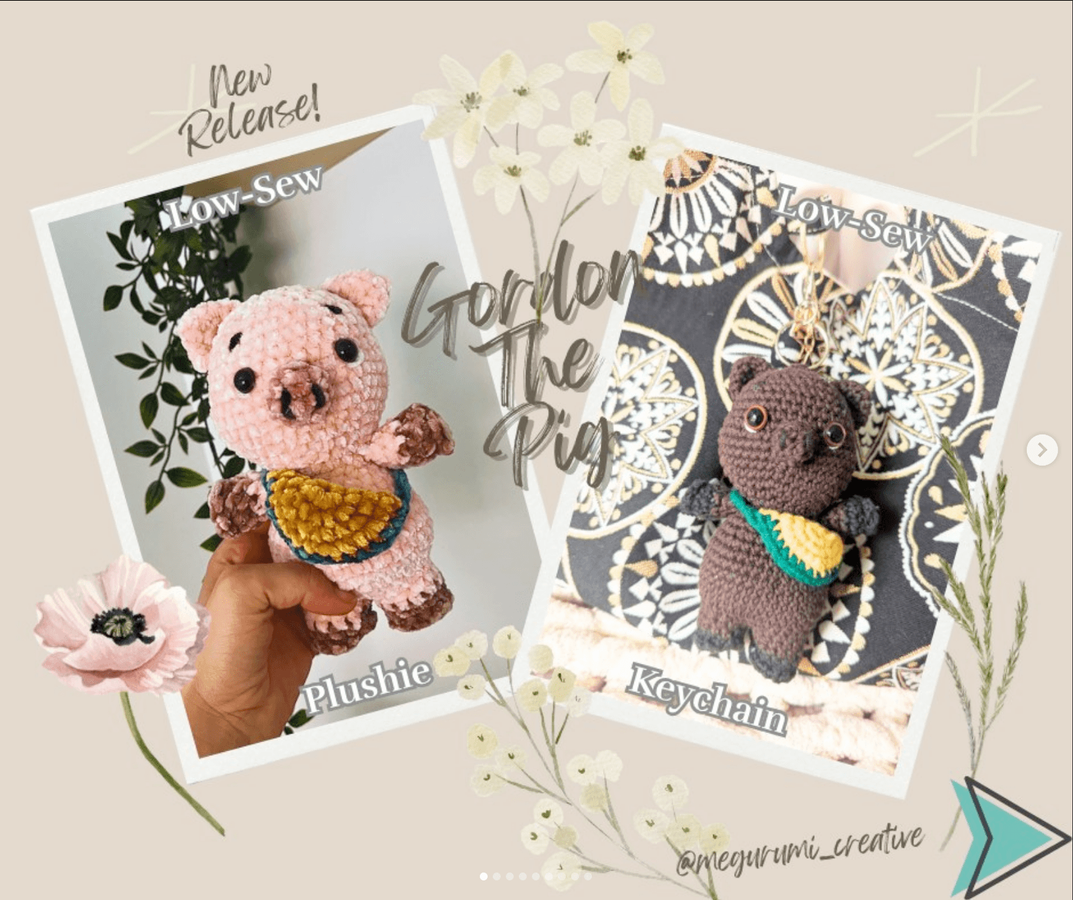From a spooky zombie Gordon 🧟‍♂️, to a Frankenstein-inspired creature 🧠⚡️, to classic pink, brown, white piggies 🐷🤎🤍
and even a stylish Gordon with a mini watermelon bag 🍉👜, each version was full of personality and charm.
